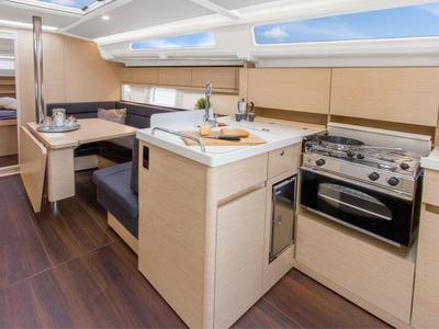 Galley of Beatrice, a Hanse Yachts Hanse 388 sailboat at Betina, Croatia