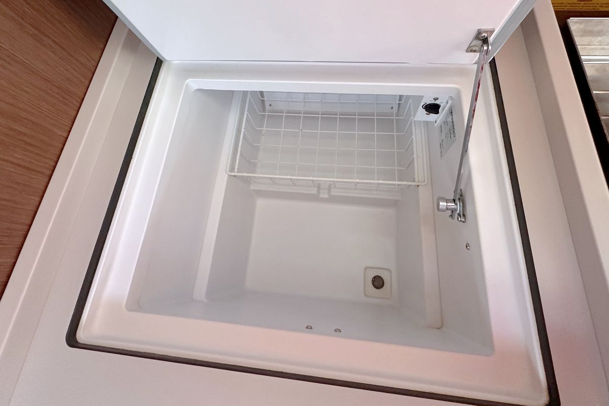 Galley of Flipper, a Beneteau Oceanis 51.1 sailboat at Palma de Mallorca, Spain