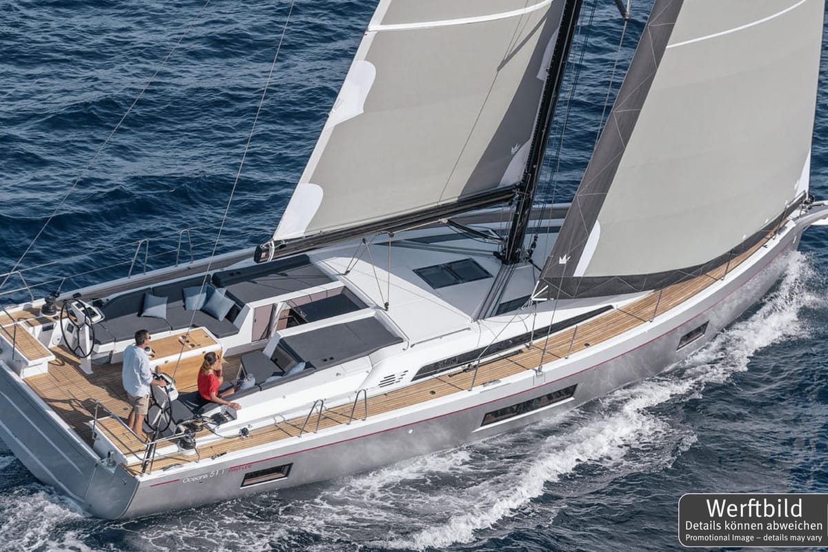 Flipper, a Beneteau Oceanis 51.1 sailboat at Palma de Mallorca, Spain