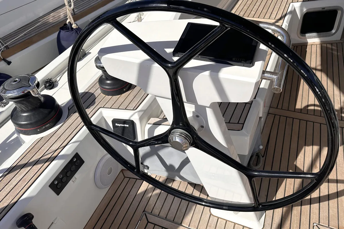 Flipper, a Beneteau Oceanis 51.1 sailboat at Palma de Mallorca, Spain
