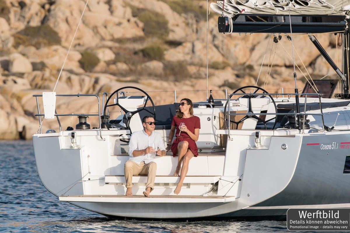Flipper, a Beneteau Oceanis 51.1 sailboat at Palma de Mallorca, Spain
