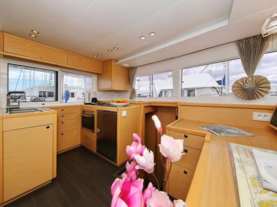 Galley of Ladies And Gentlemen, a Lagoon 450 catamaran at Općina Sukošan, Croatia