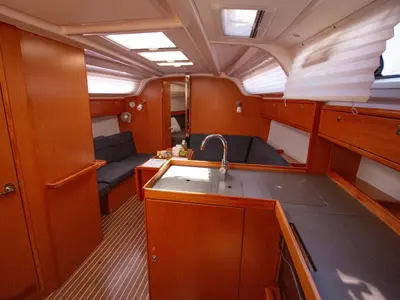 Galley of Eugenia, a Bavaria 37 sailboat at Pylaros Municipal Unit, Greece