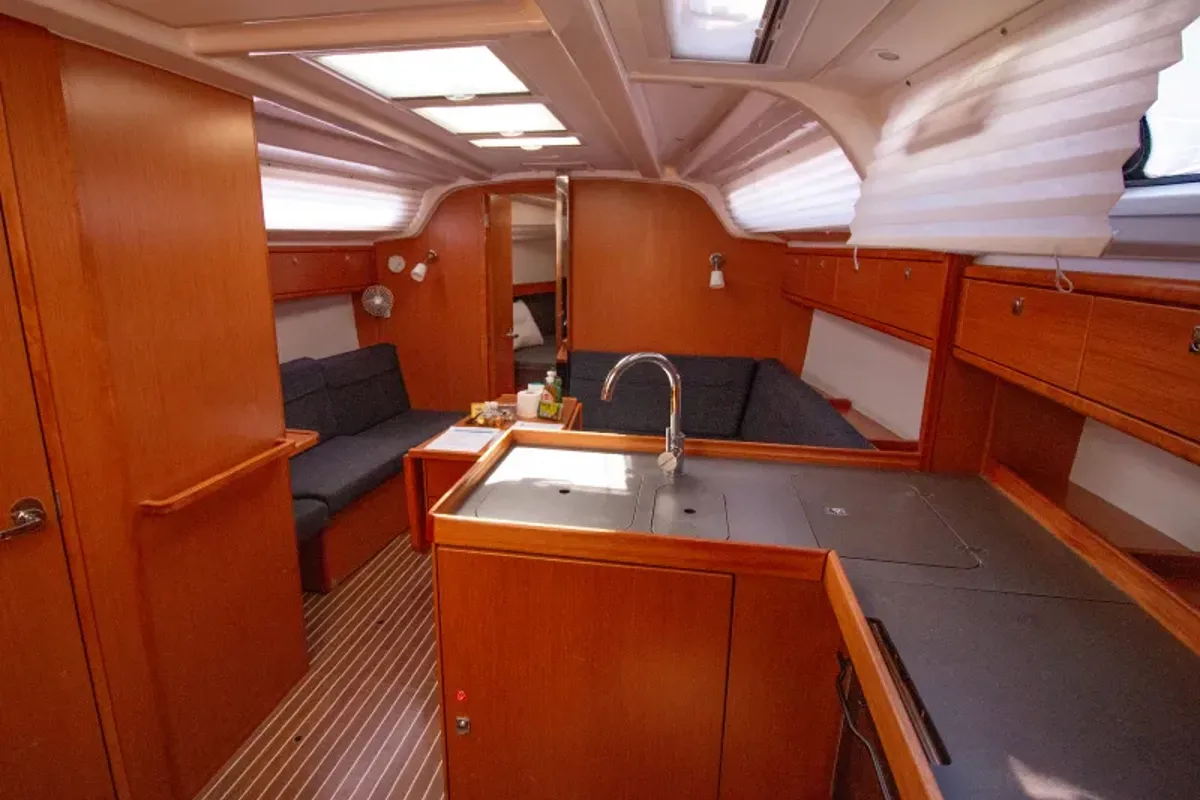 Galley of Eugenia, a Bavaria 37 sailboat at Pylaros Municipal Unit, Greece
