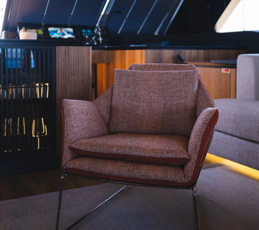 Salon of Amber One, a Sunreef Yachts Sunreef 70 Power catamaran at Grad Kaštela, Croatia