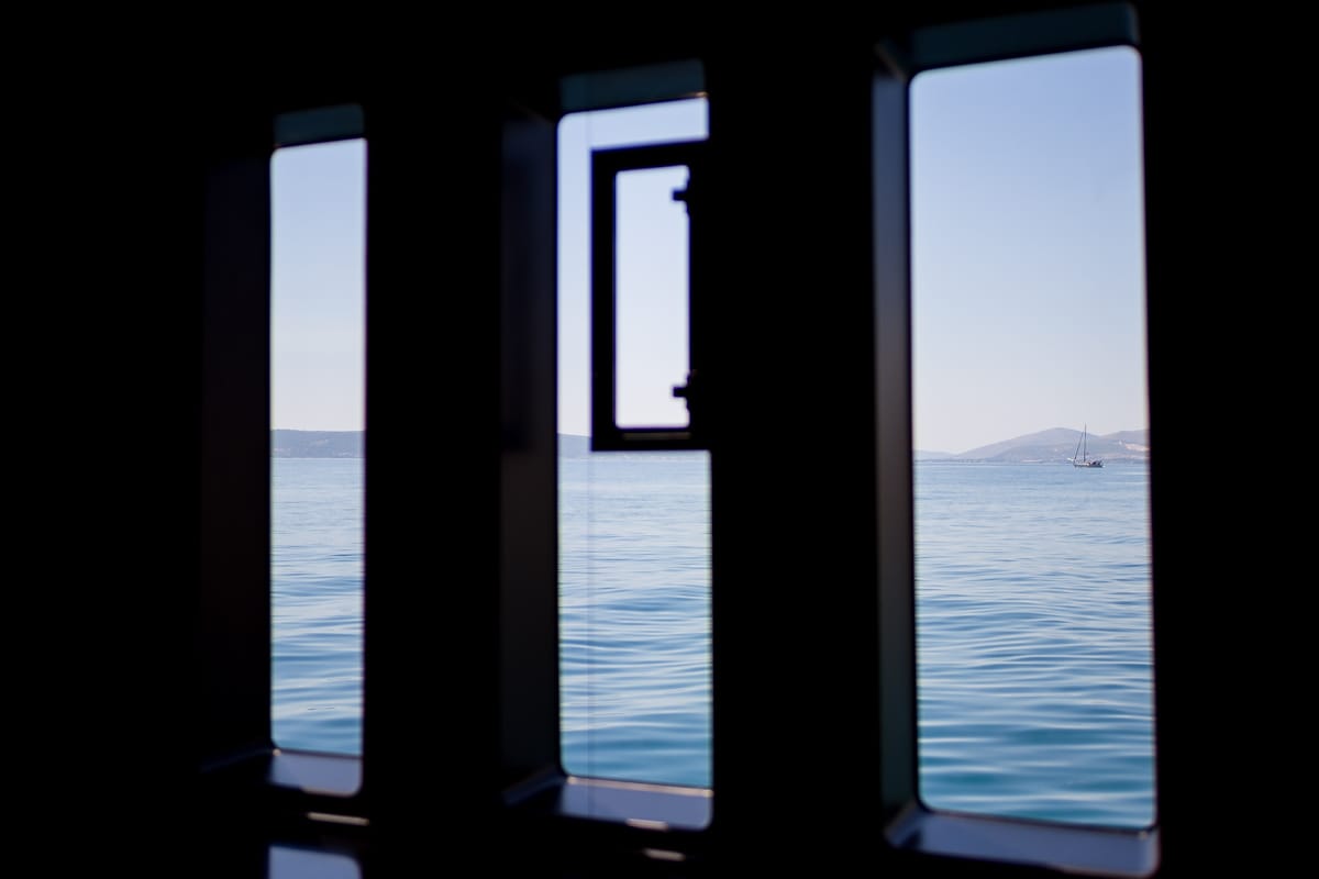Salon of Amber One, a Sunreef Yachts Sunreef 70 Power catamaran at Grad Kaštela, Croatia