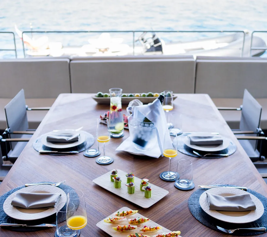 Salon of Amber One, a Sunreef Yachts Sunreef 70 Power catamaran at Grad Kaštela, Croatia