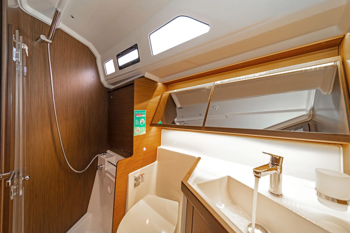 Head on First Passion, a Beneteau Oceanis 40.1 sailboat at Skradin, Croatia