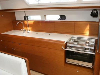 Galley of Horizon, a Jeanneau Sun Odyssey 479 sailboat at Općina Rogoznica, Croatia
