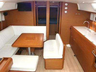Salon of Horizon, a Jeanneau Sun Odyssey 479 sailboat at Općina Rogoznica, Croatia