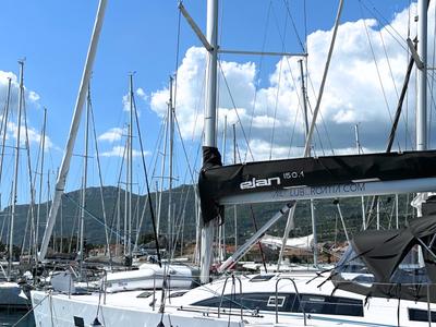 Seaduction, a Elan Impression 50.1 sailboat at Grad Kaštela, Croatia