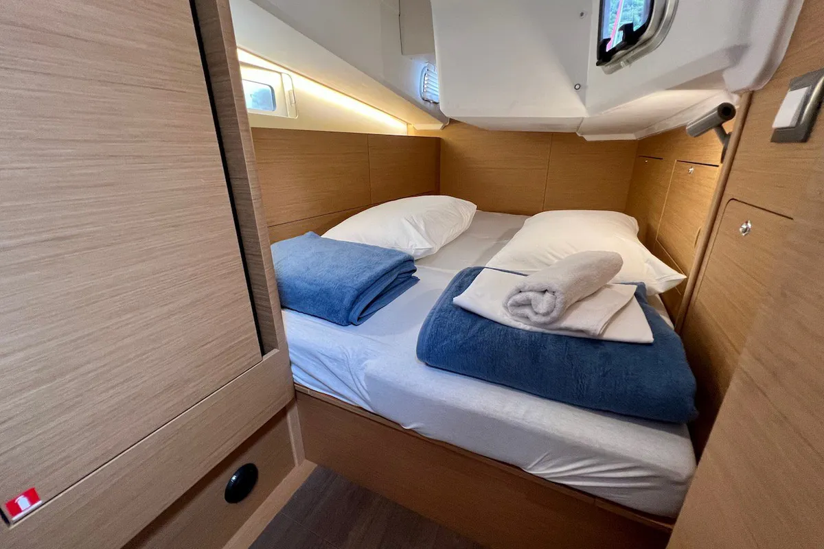 Galley of Thalia, a Jeanneau Sun Odyssey 410 sailboat at Split, Croatia