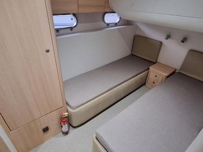 Cabin on Margo, a Princess Yachts Princess 470 motorboat at Piraeus, Greece