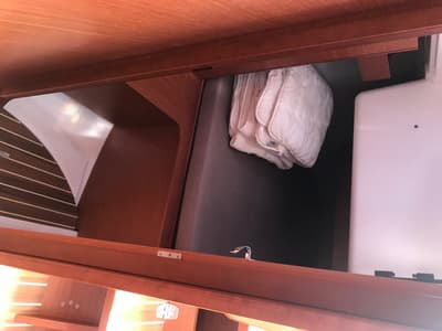 Cabin on Koki, a Dufour 360 GL sailboat at Punat, Croatia