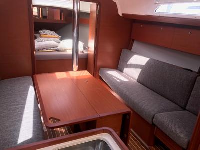 Salon of Koki, a Dufour 360 GL sailboat at Punat, Croatia