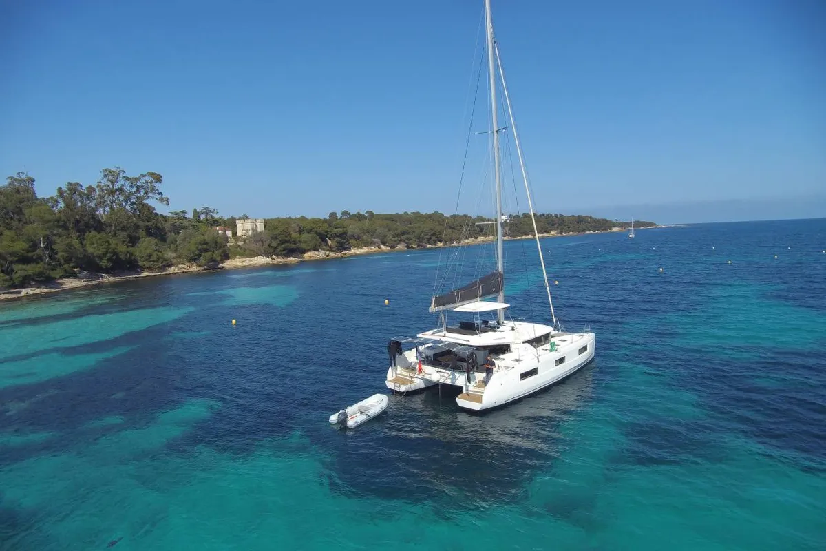 3S, a Lagoon Lagoon 46 catamaran at Pianottoli-Caldarello, France