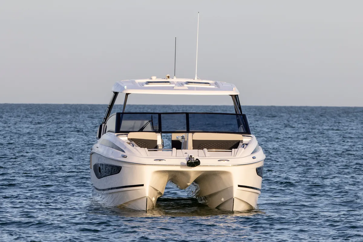Exterior view of BATCAT, a Aquila Yachts Aquila 32 Sport catamaran at Ajaccio, France