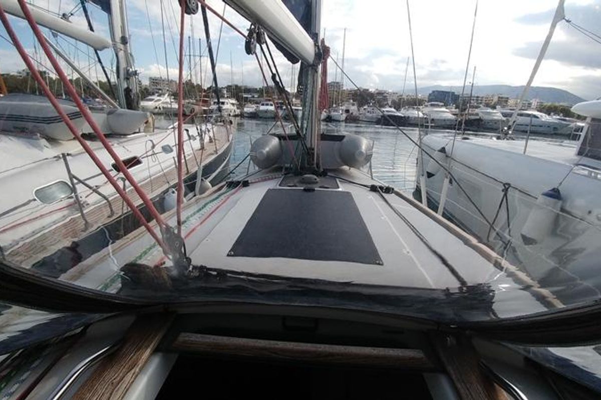 Katrina, a Jeanneau Sun Odyssey 36i sailboat at Municipal Unit of Elefsina, Greece