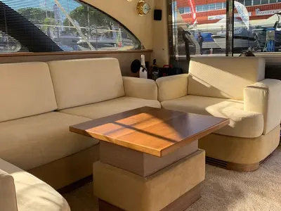 Salon of Lena, a Azimut 50 Flybridge yacht at Lignano Sabbiadoro / Lignan, Italy