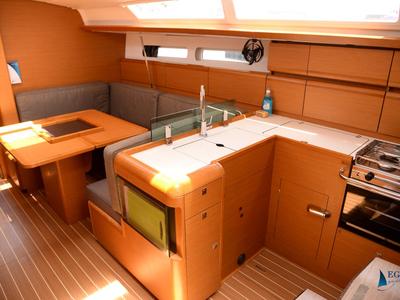 Galley of Feeling Fine, a Jeanneau Sun Odyssey 419 sailboat at Fethiye, Turkey