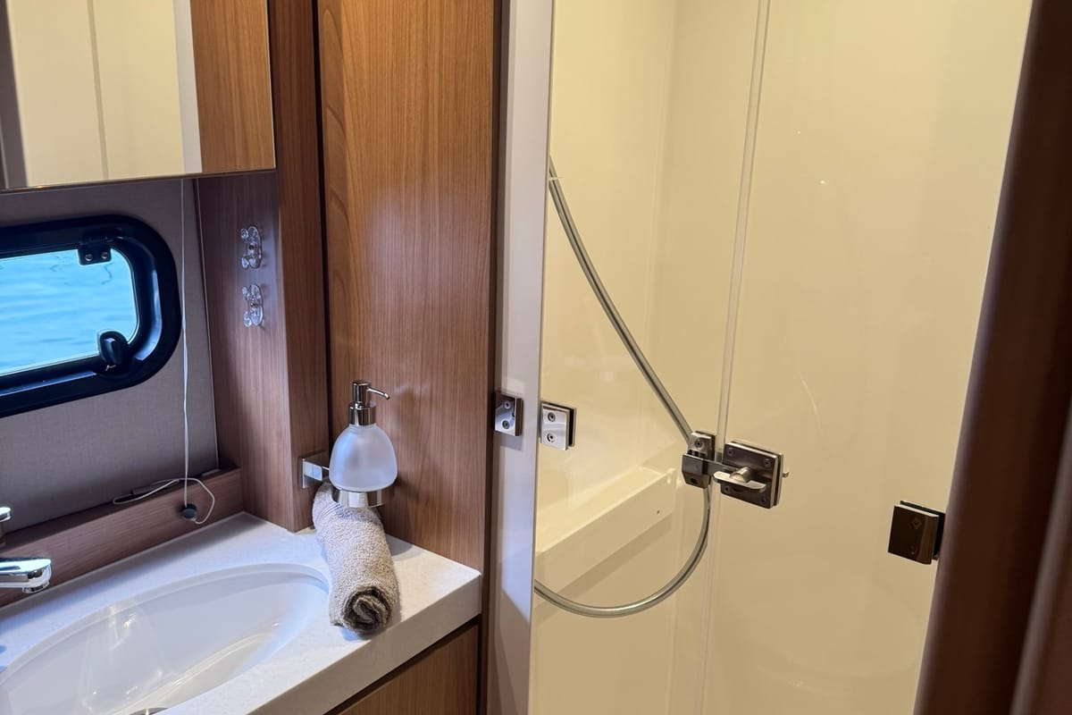 Head on Katalea, a Bali 4.6 catamaran at Municipal Unit of Lefkada, Greece