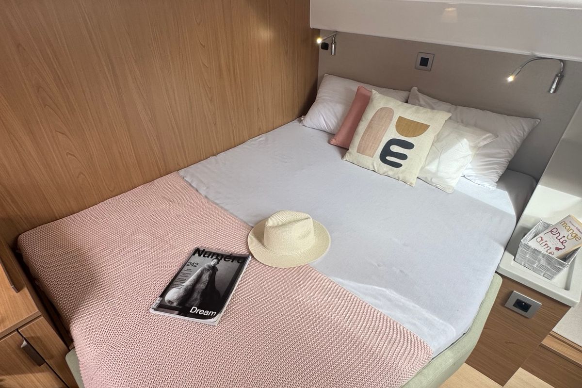 Cabin on Katalea, a Bali 4.6 catamaran at Municipal Unit of Lefkada, Greece