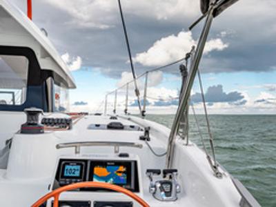 Cockpit of Excess 11, a Excess 11 catamaran at Pa Khlok, Thailand