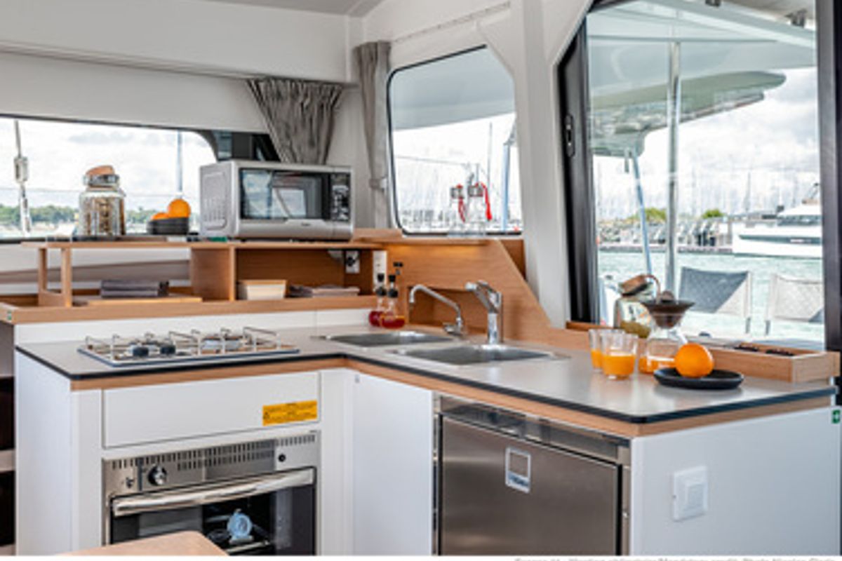 Galley of Excess 11, a Excess 11 catamaran at Pa Khlok, Thailand