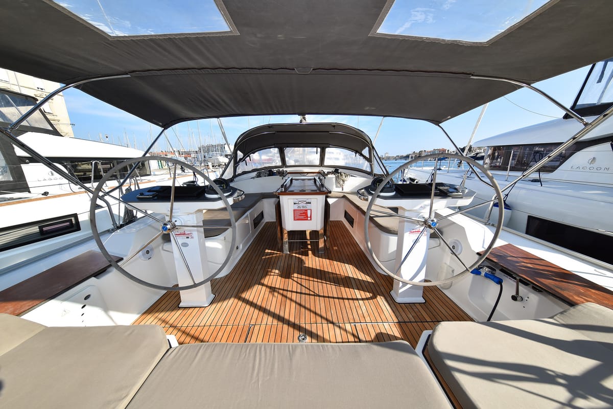 Fat Boy, a Bavaria Cruiser 56 sailboat at Zadar, Croatia