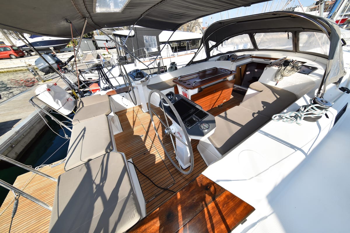 Fat Boy, a Bavaria Cruiser 56 sailboat at Zadar, Croatia