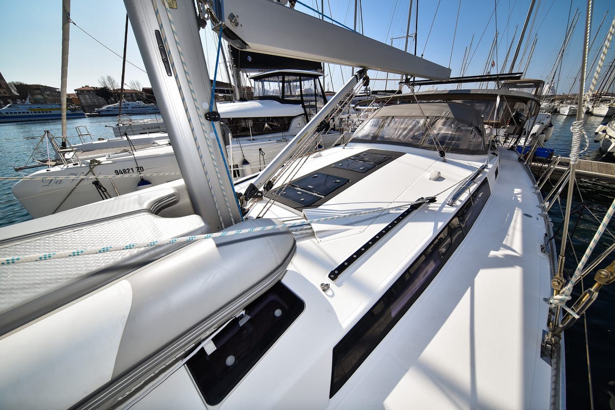 Fat Boy, a Bavaria Cruiser 56 sailboat at Zadar, Croatia