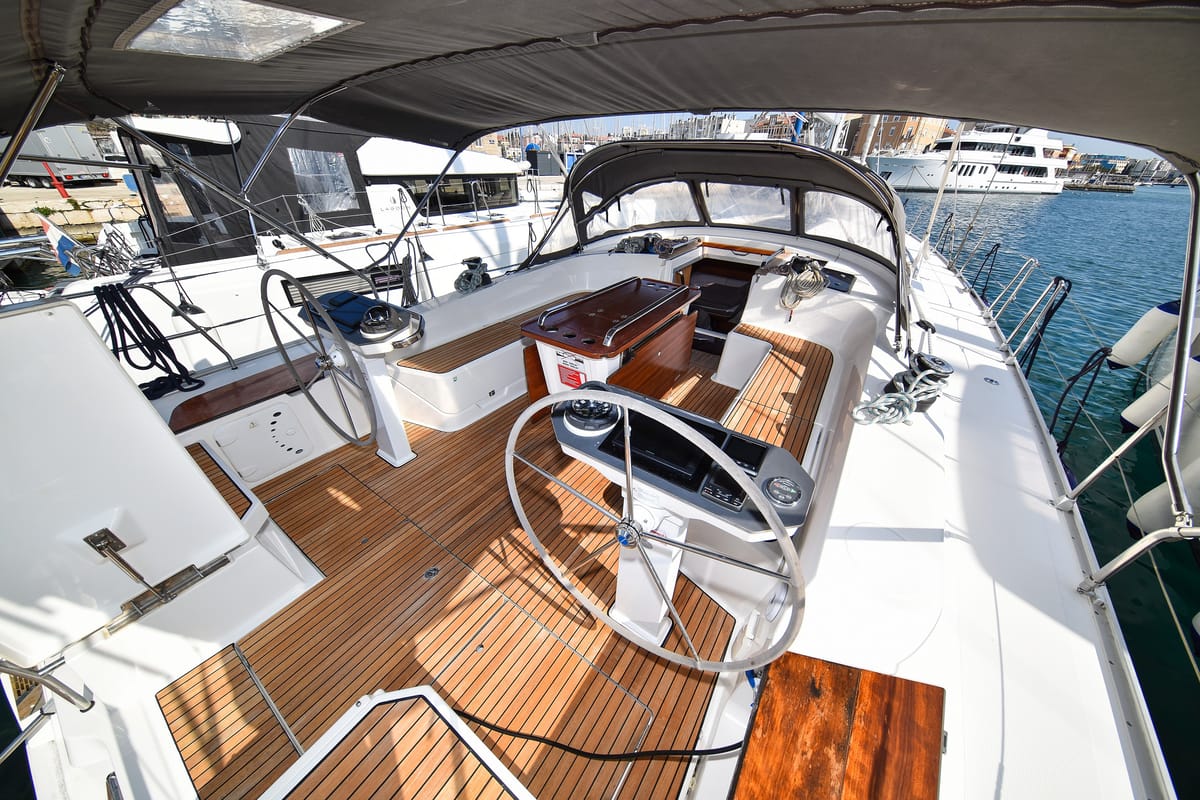 Fat Boy, a Bavaria Cruiser 56 sailboat at Zadar, Croatia