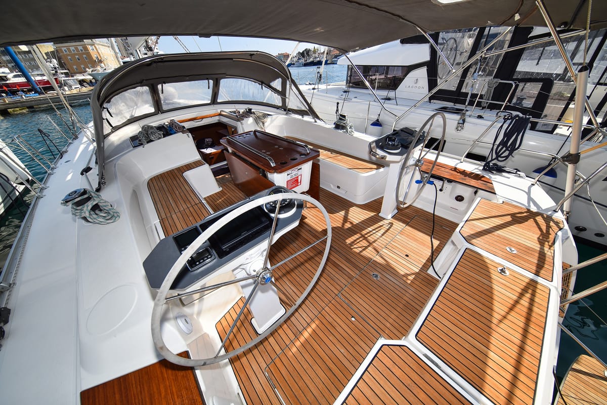 Fat Boy, a Bavaria Cruiser 56 sailboat at Zadar, Croatia