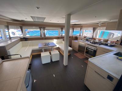 Salon of The Moon (GND), a Lagoon 55 catamaran at Grand Anse, Grenada