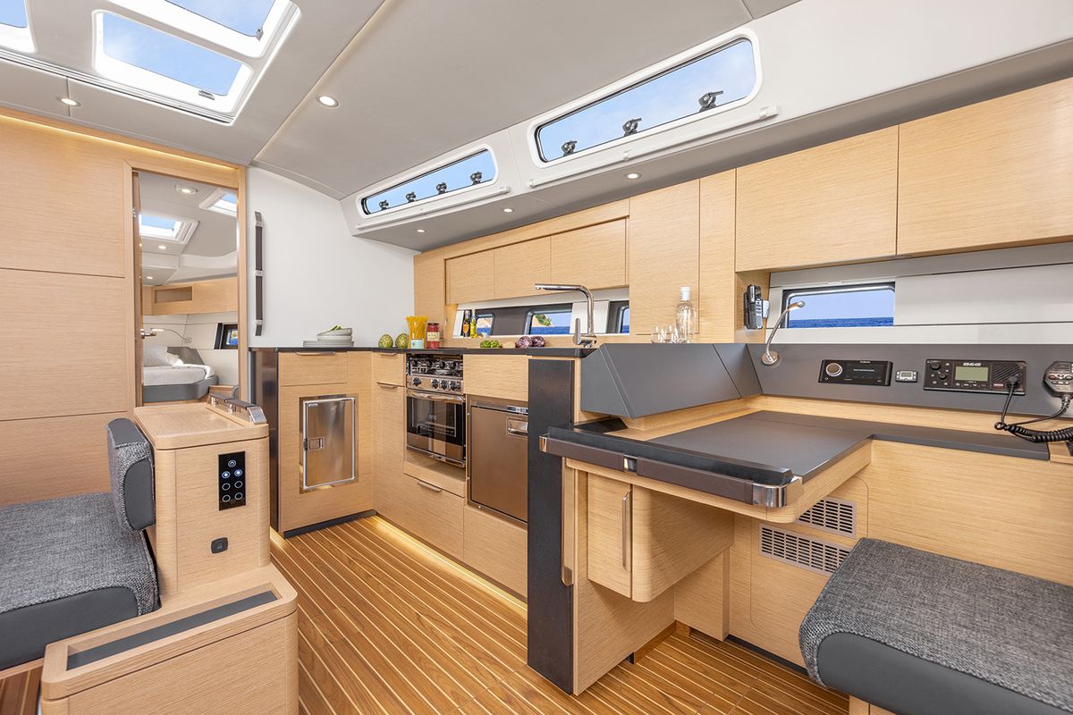 Galley of Prima Vera, a Hanse Yachts Hanse 460 sailboat at Općina Sukošan, Croatia