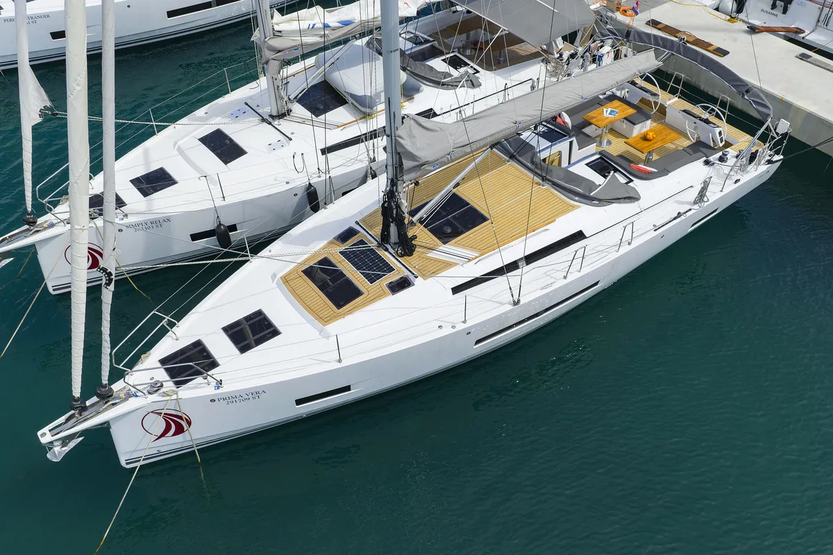 Prima Vera, a Hanse Yachts Hanse 460 sailboat at Općina Sukošan, Croatia