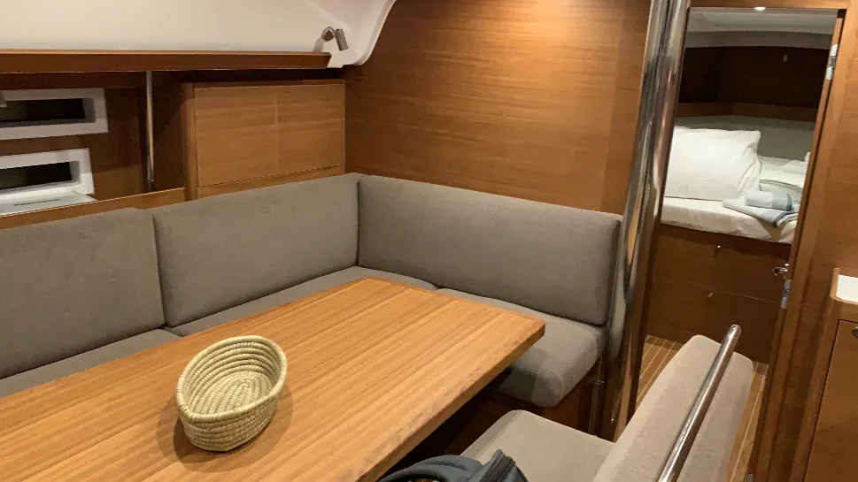 Salon of Seraphim, a Elan Impression 45.1 sailboat at Pirovac, Croatia