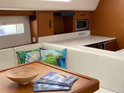 Galley of KATRINA, a Jeanneau 51 sailboat at Grad Šibenik, Croatia