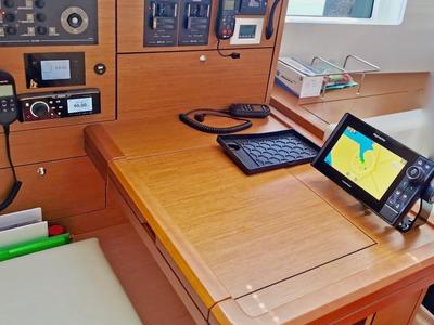 Cockpit of KATRINA, a Jeanneau 51 sailboat at Grad Šibenik, Croatia