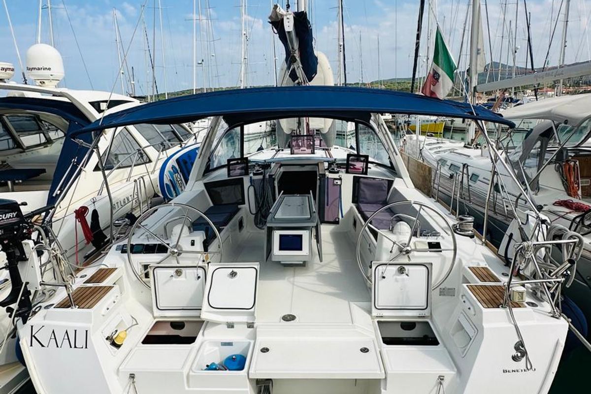 Cabin on Kaali, a Beneteau Oceanis 45 sailboat at La Spezia, Italy