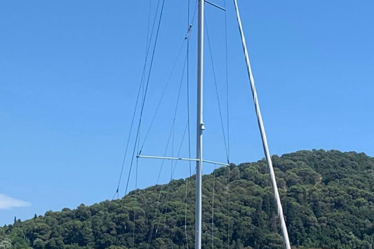 Galley of Kaali, a Beneteau Oceanis 45 sailboat at La Spezia, Italy