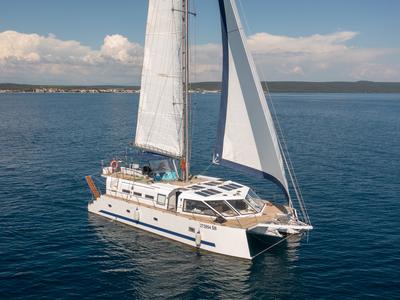 Galley of UPWIND 50, a Gulet Catamaran catamaran at Grad Trogir, Croatia
