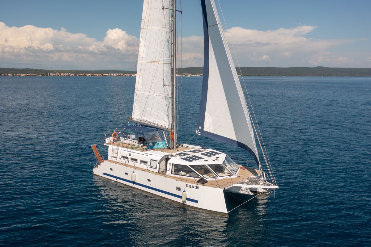 Galley of UPWIND 50, a Gulet Catamaran catamaran at Grad Trogir, Croatia