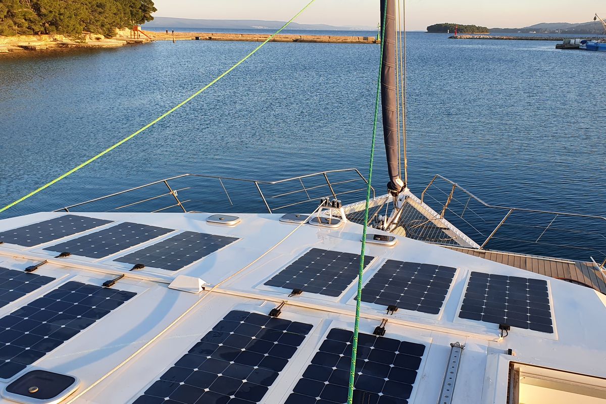 Cabin on UPWIND 50, a Gulet Catamaran catamaran at Grad Trogir, Croatia