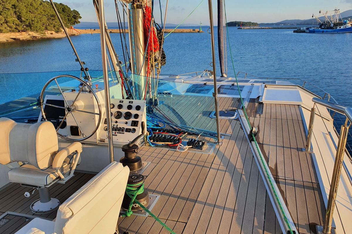 UPWIND 50, a Gulet Catamaran catamaran at Grad Trogir, Croatia