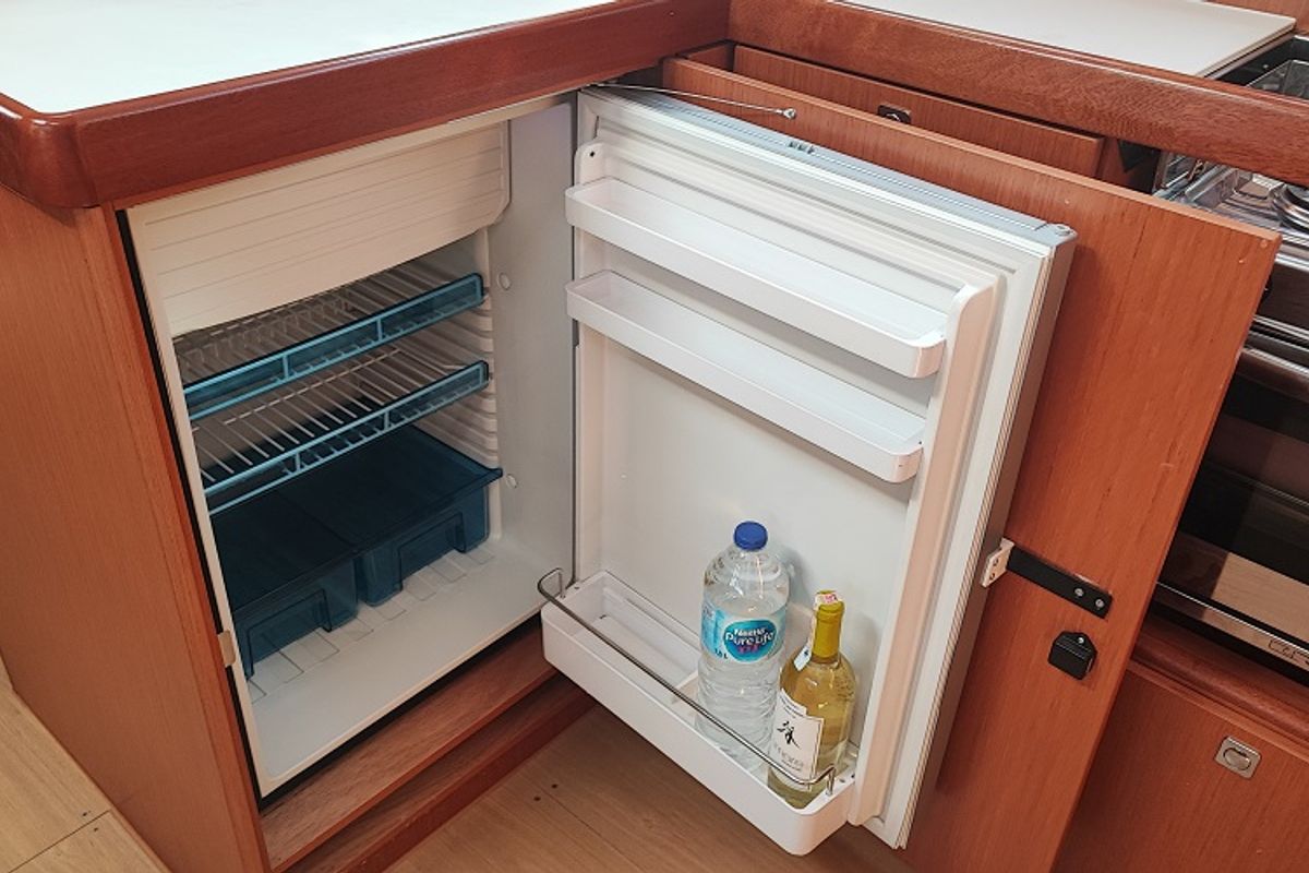 Galley of Seawalker, a Bavaria Cruiser 51 sailboat at Fethiye, Turkey
