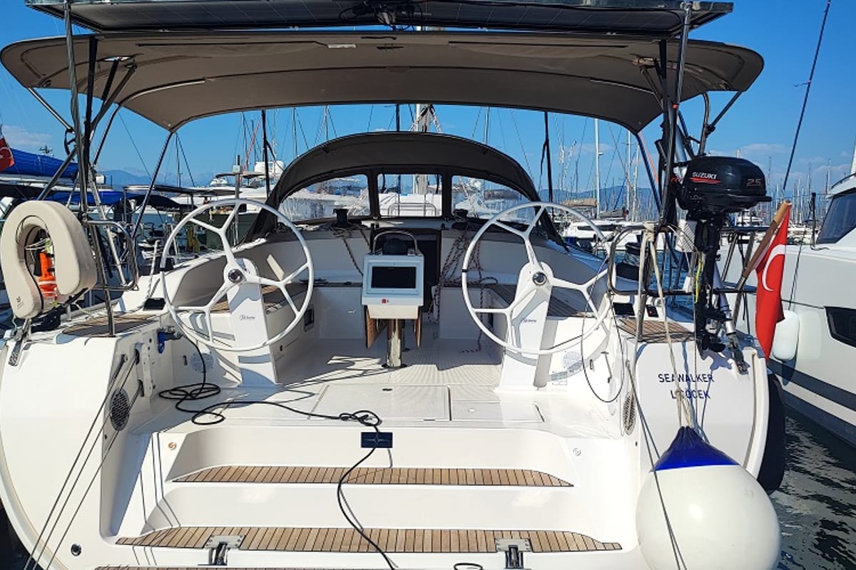 Seawalker, a Bavaria Cruiser 51 sailboat at Fethiye, Turkey