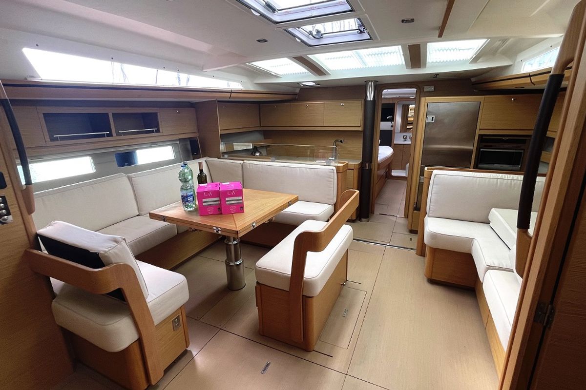 Alpina, a Dufour 56 Exclusive sailboat at Pirovac, Croatia