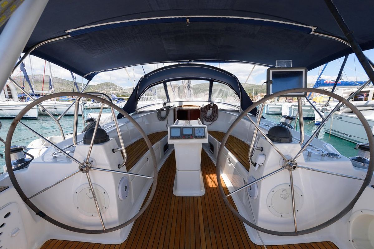 Sugar Bunny, a Bavaria 40 Cruiser sailboat at Grad Trogir, Croatia