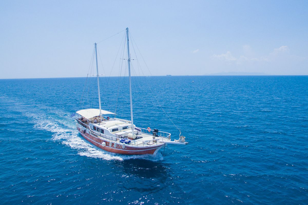 Aphrodite, a Gulet Gulet gulet at Corfu, Greece